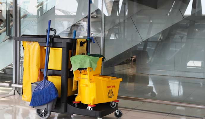 Janitorial cleaning equipments