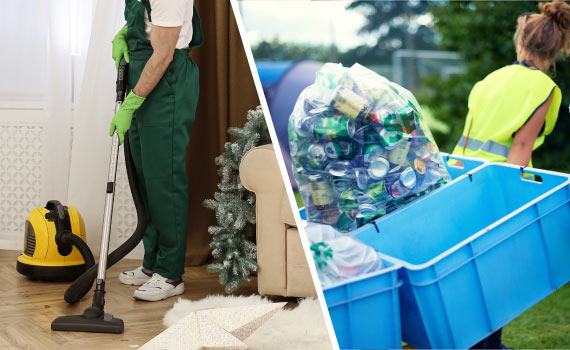 Various types of event cleaning