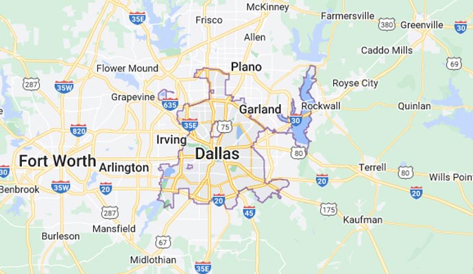 Valor Janitorial Service Area Map